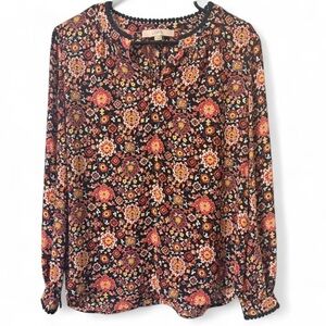 LOFT Multicolor Floral Blouse